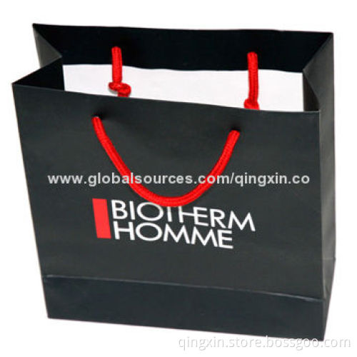 Retail Paper Bag with Full Printing Outside, Twised PP Rope as Handle